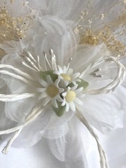 Daisy, Glass Heart and Doves, and Black Cowboy Hat, White Western Cake Topper