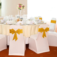 10 Pcs Spandex Chair Sashes for Wedding Elastic Chair Bows Sashes Universal Deco