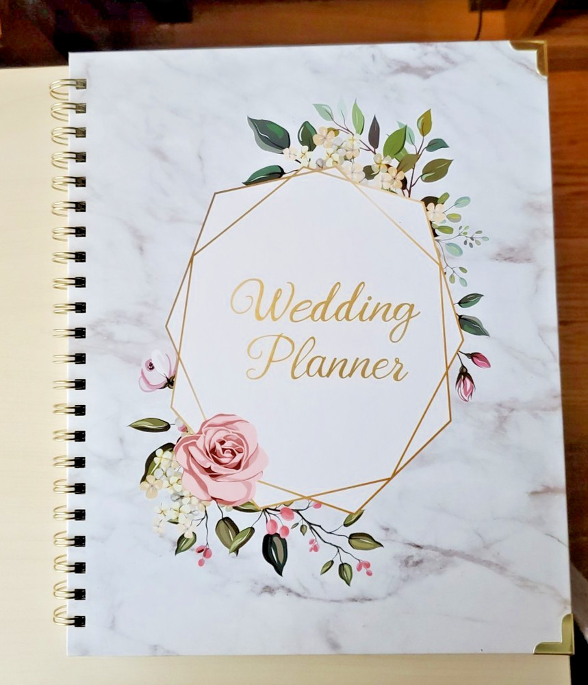 Wedding Planner Organizer, Marble – Diary, Journal, Engagement Gift – USA Brides