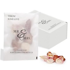 Pcs Wedding Confetti Bags Throw Some Love Petal Toss 1 count (Pack of 50) 50