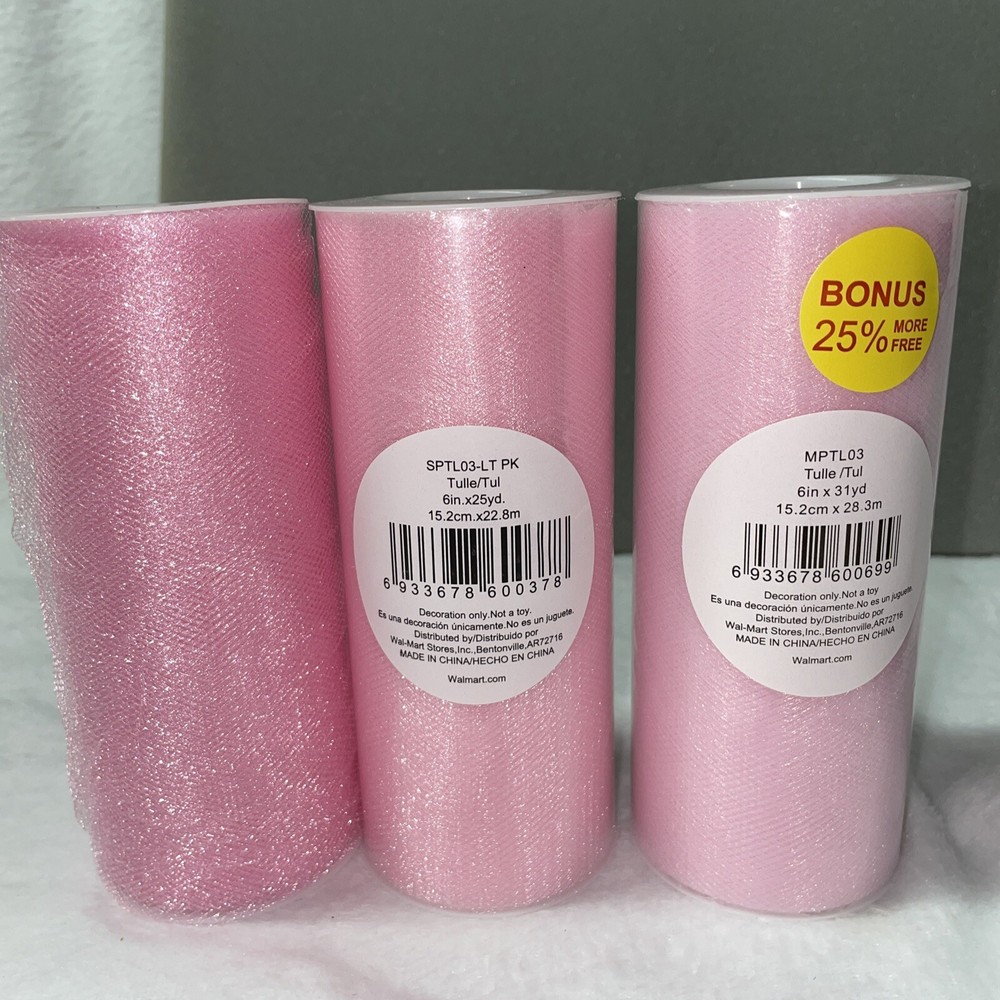 LOT Of 3 Different Shades Of Pink. Wedding Bow Decoration NEW!