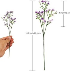Tiny Babys Breath Artificial Flowers Gypsophila Real Touch Flowers 6 PCS White