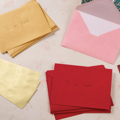 50 Pieces A7 Envelopes 5X7 with Gold Stickers, Rose, Red | Vines Flower Texture