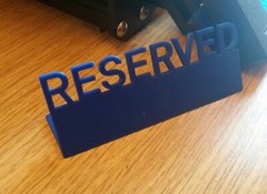 Table Reserved / Reserved Sign / Wedding / Planning / Decor /