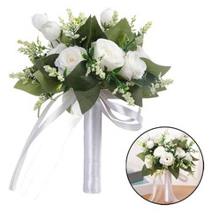 Simulation Bridal Bouquet Elegant Artificial Flowers for Celebrations Home Event