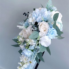 Artificial Bridal Cascading Bouquet for Wedding Ceremony and Anniversary