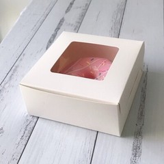 50x Large Donut Cake Window Favor Box Wedding Birthday Party Give Away Gift Box