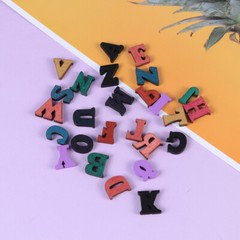 200Pcs Kids Mini Toys Wood Letters Christmas Slice Small Trinkets Log