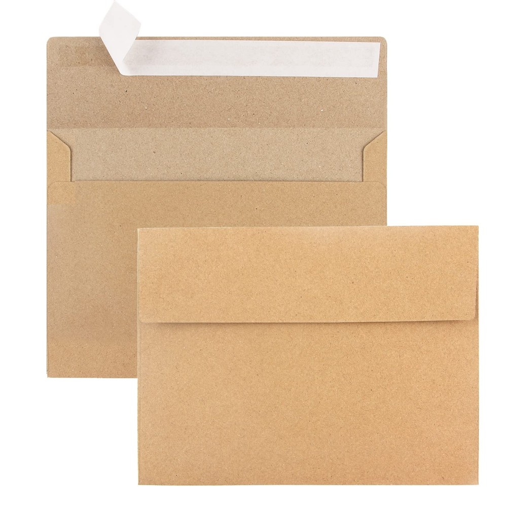 50 Pack Kraft Envelopes,A7 Envelopes,5×7 Envelopes A7(Kraft) 50 Pack, brown