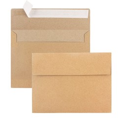 50 Pack Kraft Envelopes,A7 Envelopes,5×7 Envelopes A7(Kraft) 50 Pack, brown