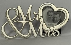 Wedding Bridal Shower Gift Set – Mr & Mrs Plush Blanket & Silver Picture Frame