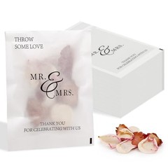 Pcs Wedding Confetti Bags Throw Some Love Petal Toss 1 count (Pack of 50) 50