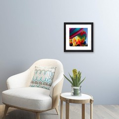 12×12 Frames Display 8×8 Photos with Mat or 12 x 12 Pictures without Mat Blac…