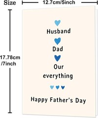 IDU Fathers Day Card Gifts for Husband, Fathers Day Card Gifts from Wife, Happy