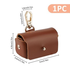SUPERFINDINGS Brown Dog Ring Bearer Pillow Box, Leather 4.35x7x4.4cm,
