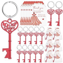 25 Sets Quinceanera Party Favors for Guests Butterfly Bottle Opener Keychain