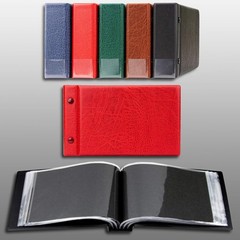 Prophila Small Album for 100 Postcards and Letters up to 190 x 125 mm, red