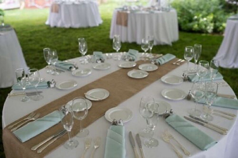 Natural Burlap Table Runner 12″ x 120″ Designer Burlap Free Ship! BS174