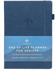 Navy Blue Estate Planning Organizer for Seniors – End of Life Planner
