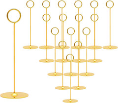 Urban Deco 16 Pieces Table Card Holder 8 Inches Table Number Holders Place Steel