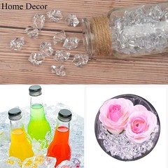 100/200pcs Crystal Transparent Fake Crushed Ice Stones Party Wedding Decorations