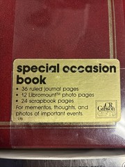Vintage CR Gibson Special Occasion Photo Album Journal Scrapbook Heritage w/ BOX