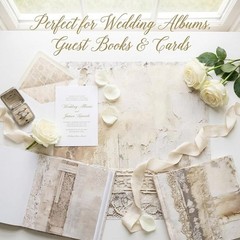 Wedding Scrapbook Paper 12×12, 24 Sheets Double-Sided Decorative A-Wedding