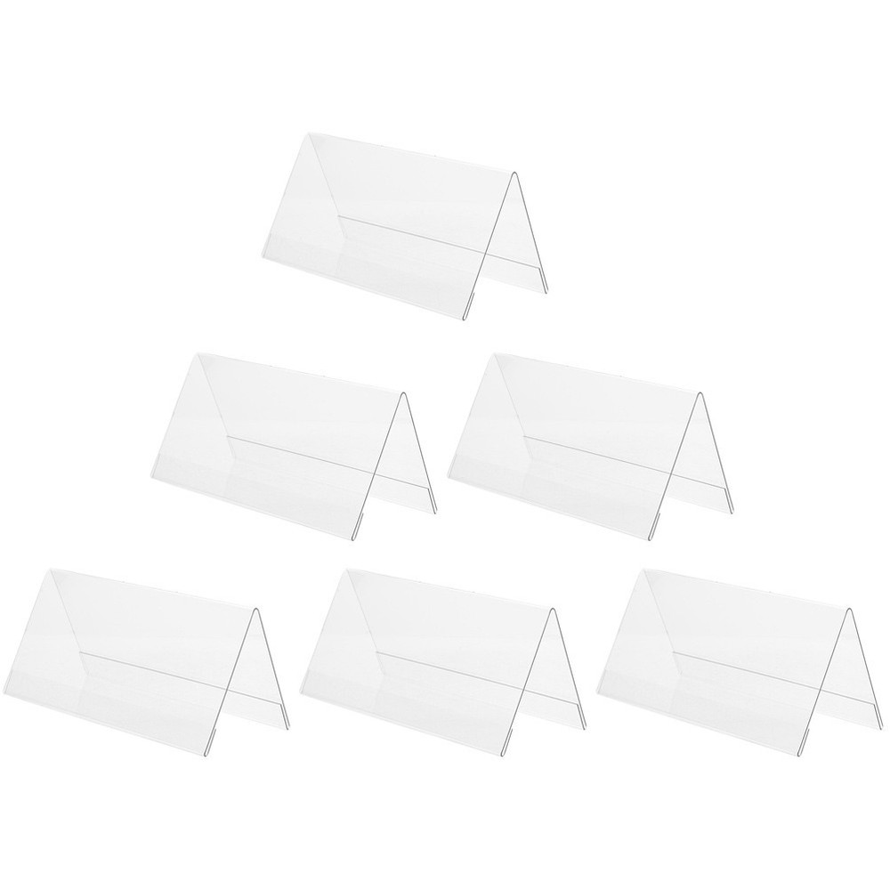 6 Pcs Place Setting Holder Desktop Conference Signage Card for Table