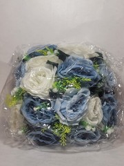 Flower Ball Centerpieces For Table 2 Pack Dusty Blue Roses Artificial Floral…