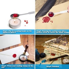 Versatile 624Pcs Wax Seal Beads in 24 Radiant Colors for All Craft Projects