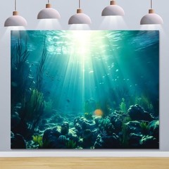 Under The Sea Backdrop 10x8ft Seabed Underwater World Ocean Photography Backg…