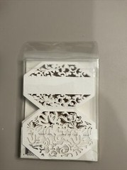 New DT by DavidTutera 25 Piece White Wedding Paper Place Cards (3.75″x 5″)