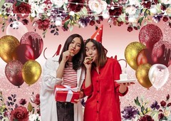 7x5ft Happy Birthday Decorations Women Girls Birthday Party Backdrop Glitter …