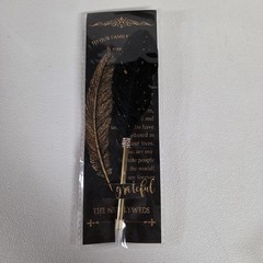 12 Feather Pen Wedding Favors Quill Ballpoint Pens Gold Happy Ever After To