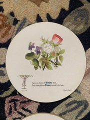 Vintage Sewell Floral Placemats Trivets Set Of 4 Floral Design Made In England