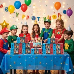 12PCS Video Game Party Favor Boxes with Clear Window | Gamer Goodie Boxes for