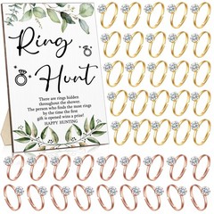 Bucherry Bridal Shower Games with Rings Funny 5.12 x 7.87 x 0.2 inches, Green