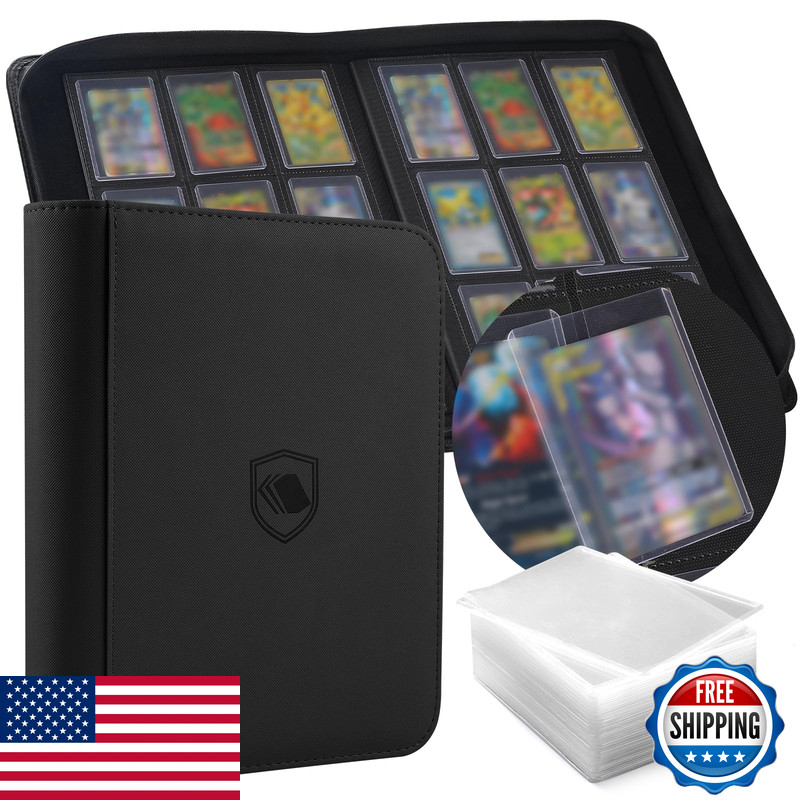 Pemocyny Toploader Binder Holds 360 Toploaders 100 Toploaders Included 9-Pocket