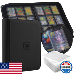 Pemocyny Toploader Binder Holds 360 Toploaders 100 Toploaders Included 9-Pocket