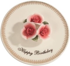 Ceramic Make A Wish Birthday Candle Holder, FREE SHIPPING