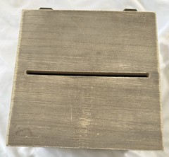 Studio His & Hers» wooden well wishes box 7 1/2 Inches Square Box With Lid .