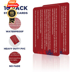 10 PCS Know Your Rights Immigration Red Card – English Spanish 10 PCS, red