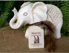 Mandala Indian India Custom Personalized Wedding Favor Hang Tag Favors Set (15)