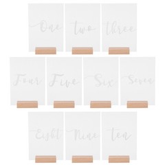 10 Sets Assorted Color Acrylic Table Numbers for Wedding Party and Banquets