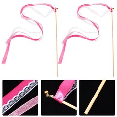 25 Pcs Ribbon Dancer Wand for Kids Toy Wedding Celebration Supplies