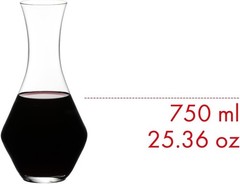 Merlot Decanter Machine-Made Crystal Glass Red Wines 25 oz Dishwasher Safe