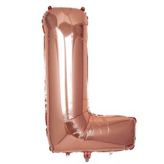 40″ Rose Gold Letter L Mylar Foil Balloon Birthday Party Wedding Decorations
