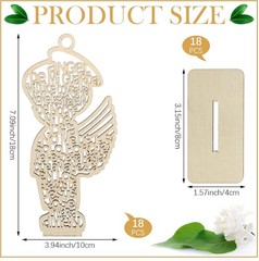 18 Pcs Guardian Angel Wings Boy Wooden Baptism Centerpiece for Table,centros De
