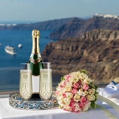 SHOSHIN Stemless Champagne Flutes Crystal, Hand 2.1inch * 6.1inch, Classic
