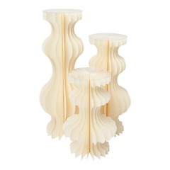 3pcs Champagne Foldable Cardboard Flower Stands For Wedding Decor Flower Rack